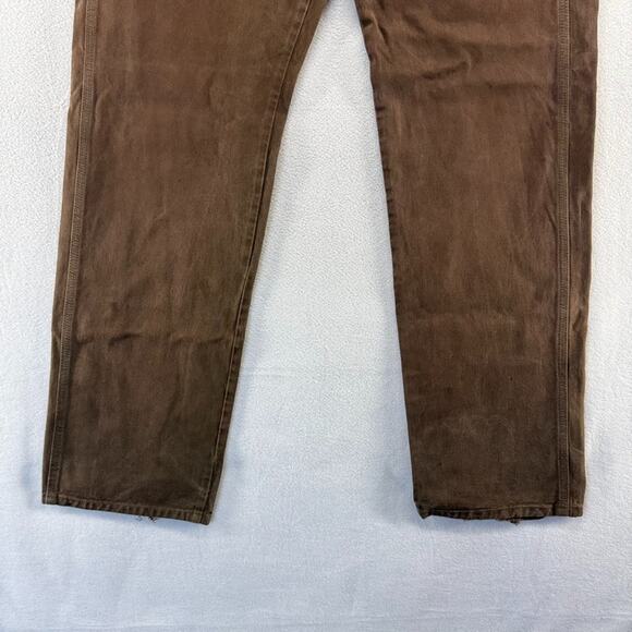 Vintage Diesel Jeans Mens 32 Fits 34x34 Brown Carpenter Baggy Workwear Labor y2k - Picture 3 of 16